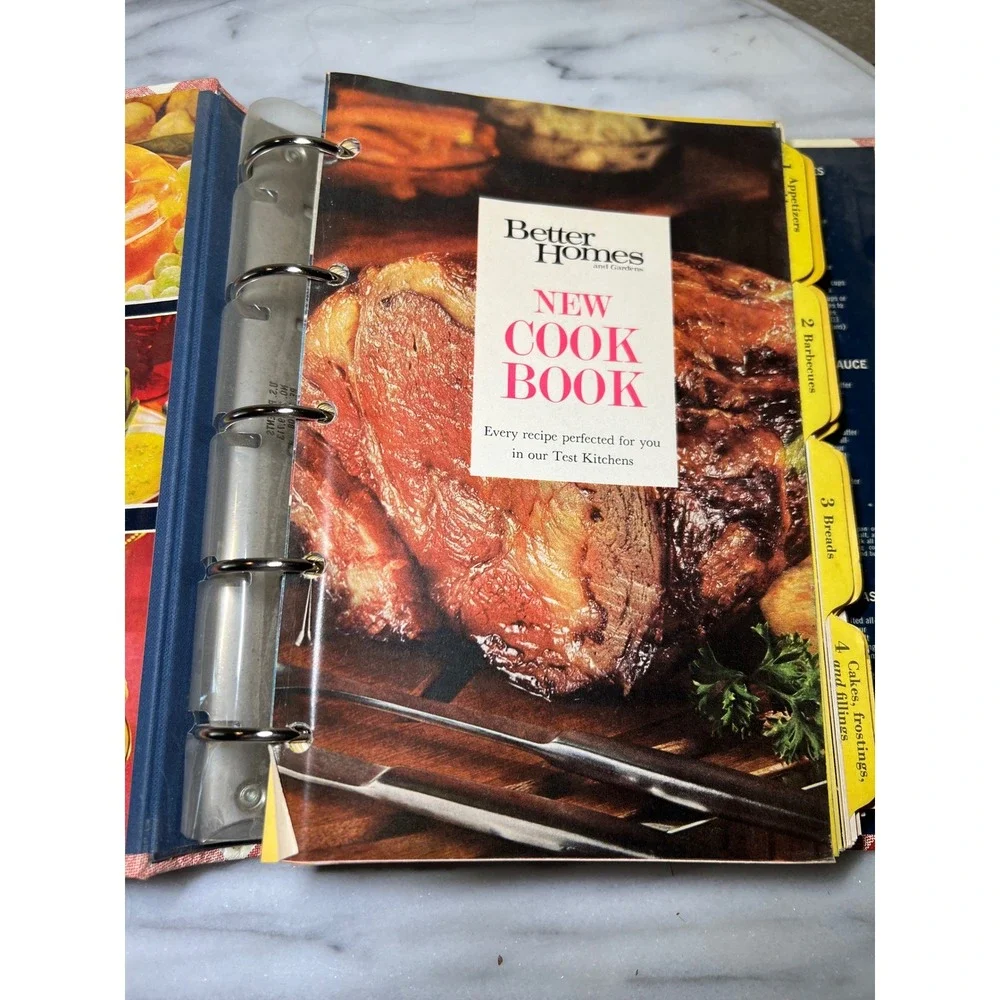 Better Homes and Gardens New‎ Cook Book Vintage Gingham Plaid 5-Ring Binder